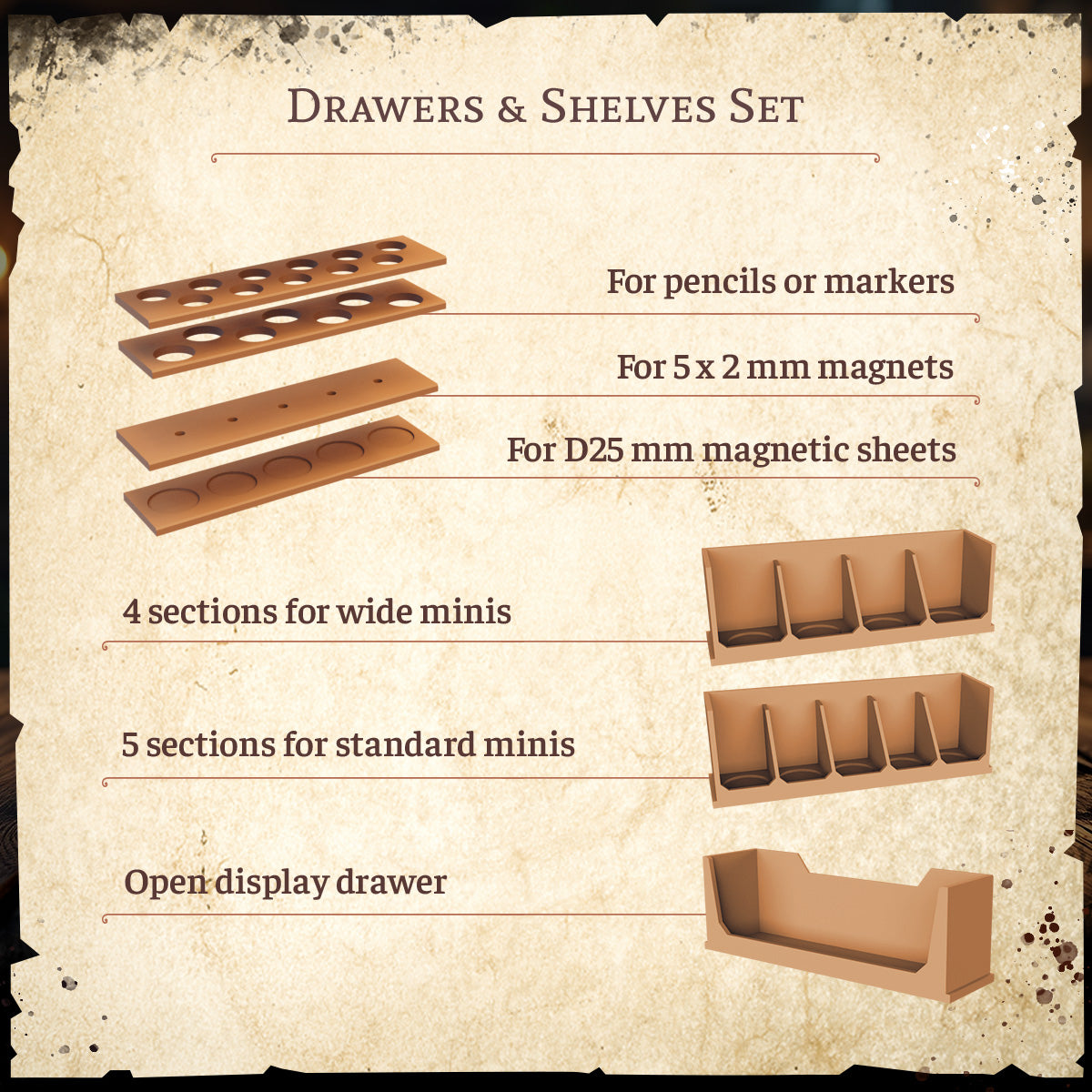 Shelves & Drawers Set Add-on